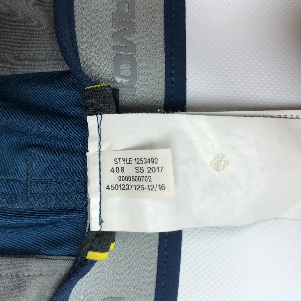 Under Armour Mens 32x32 Match Play Golf Pants Academy Navy Blue Performance